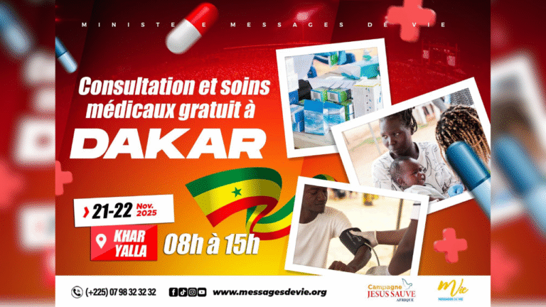 Consultation et soins médicaux gratuits à Dakar
